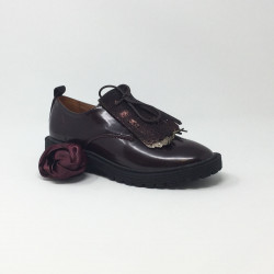 ARMISTICE ROCK DERBY PATENT  BORDEAUX