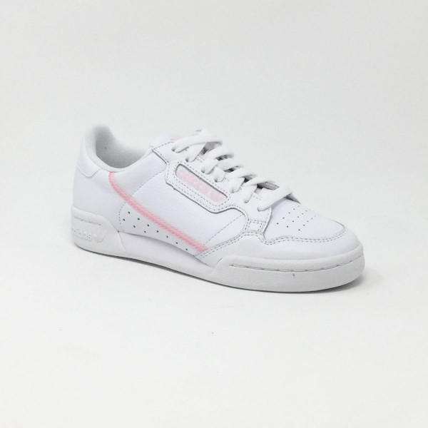 adidas continental 80 blanche et rose