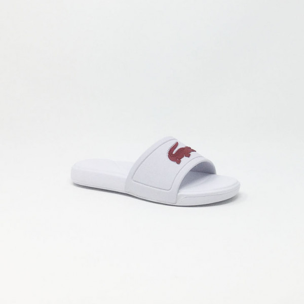 LACOSTE L.30 SLIDE BLANC/ROSE