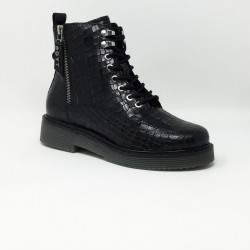 BUGATTI NERIA BOOTS NOIR REPTILE