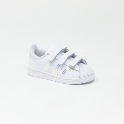 ADIDAS SUPERSTAR VELCRO BLANC/ARGENT