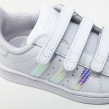 ADIDAS SUPERSTAR VELCRO BLANC/ARGENT