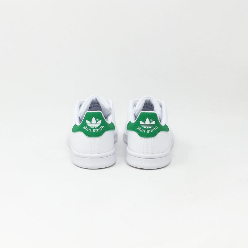 p.18 baskets bébé stan smith adidas blanc/ vert - adidas