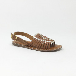 L'ATELIER TROPEZIEN SANDALE TAN /GOLD