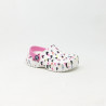 CROCS CLASSIC HEART PRINT BLANC