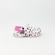 CROCS CLASSIC HEART PRINT BLANC