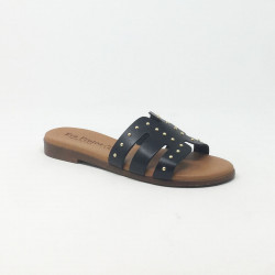 EVA FRUTOS MULE CLOUS NOIR