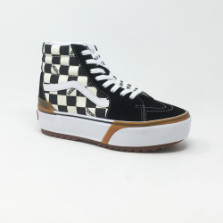 VANS BASKET SK8 HI STACKED NOIR BLANC