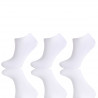 LOT DE 3 CHAUSSETTES TIGE COURT BLANC