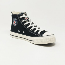 VICTORIA BASKET TOILE MONTANTE NOIR
