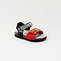 GEOX SANDAL CHALKI BOY ROUGE/NOIR