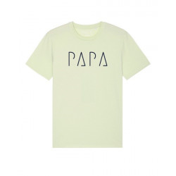 PAPA T-SHIRT JEAN MC VERT CLAIR