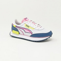 PUMA FUTURE RIDER JR BLANC/ROSE
