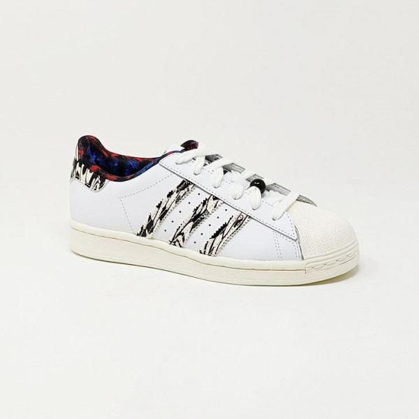 ADIDAS SUPERSTAR BLANC/ANIMAL