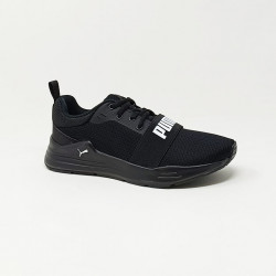 PUMA BASKET WIRED JR RUN NOIR BLANC