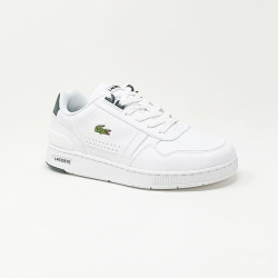 LACOSTE BASKET TCLIP JUNIOR BLANC VERT