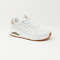 SKECHERS BASKET UNO GOLDEN BLANC