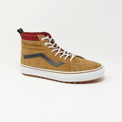 VANS SH8-HI MTE-1 PLAID MARRON/NOIR