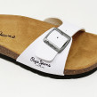 PEPE JEANS SANDALE BIO BLANC