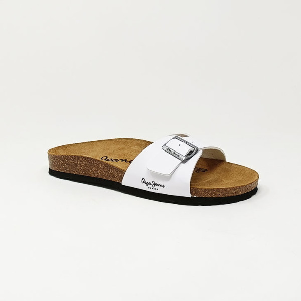 PEPE JEANS SANDALE BIO BLANC