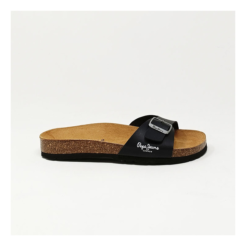 Pepe Jeans Sandale Claquette Bio Noir Canon Shoes