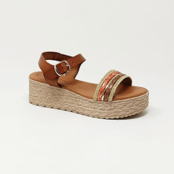 EVA FRUTOS SANDALE TOKIO BEIGE