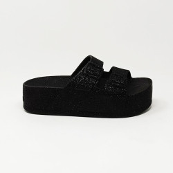 CACATOES MULE CAIPIRINHA GLITTER NOIR 2
