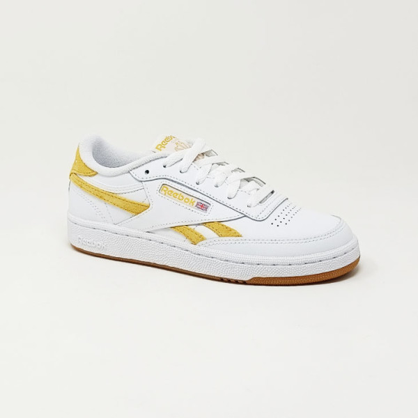 REEBOK BASKET CLUB C REVENGE BLANC JAUNE