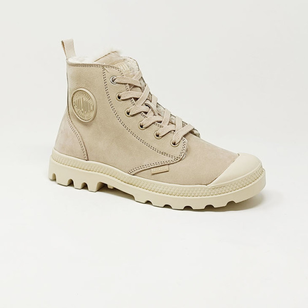 PALLADIUM BASKET PAMPA HI ZIP BEIGE