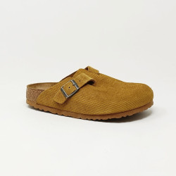 BIRKENSTOCK SABOT BOSTON VELOURS MARRON