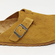 BIRKENSTOCK SABOT BOSTON VELOURS MARRON