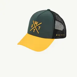 WATTS CASQUETTE TRIBE VERT JAUNE