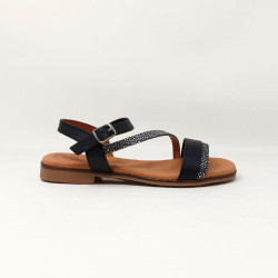 EVA FRUTOS SANDALE NOIR FIJJI 2