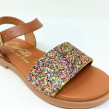 CARLA TORTOSA SANDALE GLITTER MULTI