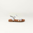 CARLA TORTOSA SANDALE GLITTER BLANCO