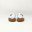 CARLA TORTOSA SANDALE GLITTER BLANCO