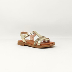 CARLA TORTOSA SANDALE GLITTER PLATINO