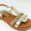 CARLA TORTOSA SANDALE GLITTER PLATINO