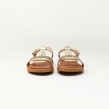 CARLA TORTOSA SANDALE GLITTER PLATINO