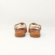CARLA TORTOSA SANDALE GLITTER PLATINO