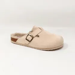 LES ARLESIENNES SABOTS FOURRES BEIGE