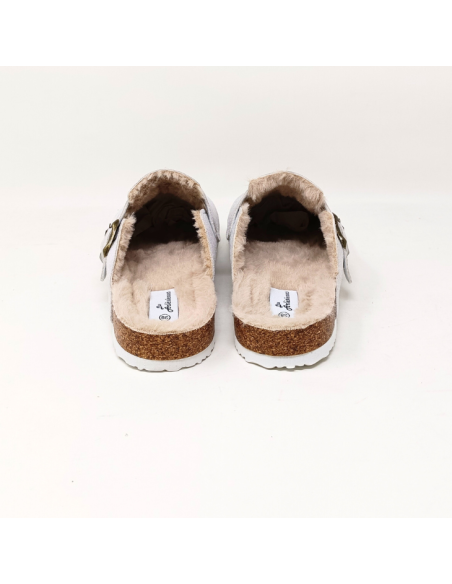 LES ARLESIENNES SABOTS FOURRES GRIS