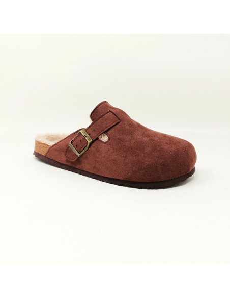 LES ARLESIENNES SABOTS FOURRES MARRON